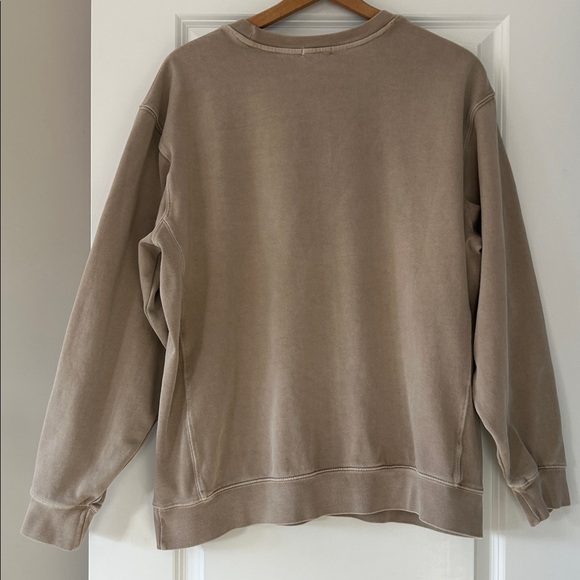 Katin Mineral-Dyed Embroidered Logo Sweatshirt in Cement XXL w MEASUREMENTS - Picture 7 of 11